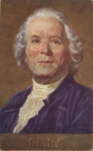 Cartolina postale illustrata raffigurante il musicista Christoph Willibald Gluck a …