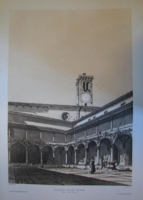 CLOITRE DE LA BADIA. Fiesole pres Firenze. Riproduzione tratta dall'album …