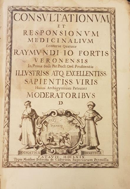 CONSULTATIONUM ET RESPONSIONUM MEDICINALIUM. Centuriae quatuor. 1669-1678.