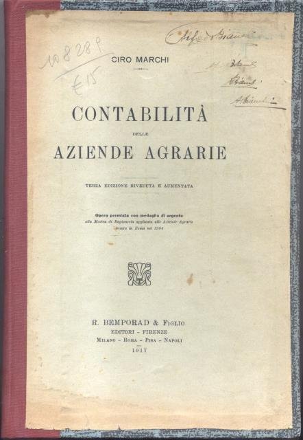 CONTABILITA' DELLE AZIENDE AGRARIE.