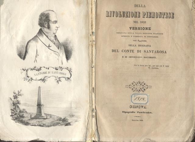 DELLA RIVOLUZIONE PIEMONTESE NEL 1821. Versione eseguita sulla terza edizione …