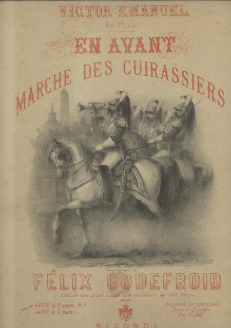 EN AVANT. Marche des Cuirassiers. Riduzione per Pianoforte. Op.183. timbro …