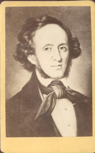 Fotografia formato cabinet raffigurante il musicista Jakob Ludwig Felix Mendelssohn …