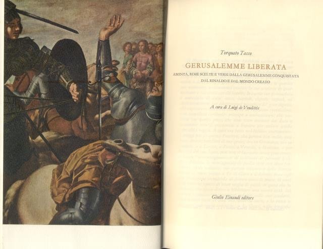 GERUSALEMME LIBERATA, AMINTA, RIME SCELTE E VERSI DALLA GERUSALEMME CONQUISTATA, …