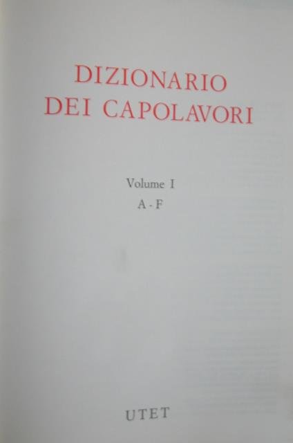 GRANDE DIZIONARIO ENCICLOPEDICO UTET. Terza edizione interamente riveduta e accresciuta. …