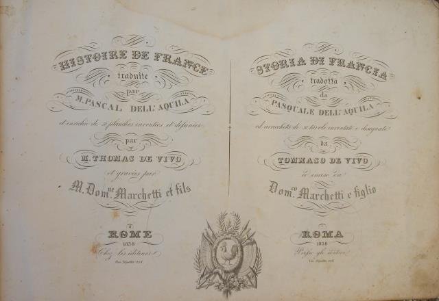 HISTOIRE DE FRANCE / STORIA DI FRANCIA. Tradotta da Pasquale …