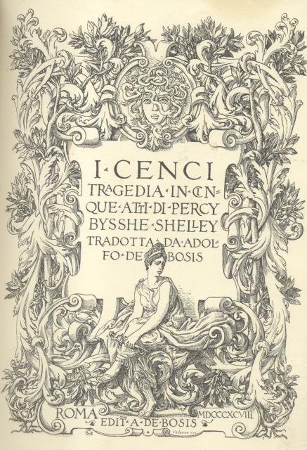 IL CONVITO LIBRI X-XI: I CENCI. Tragedia in cinque atti …