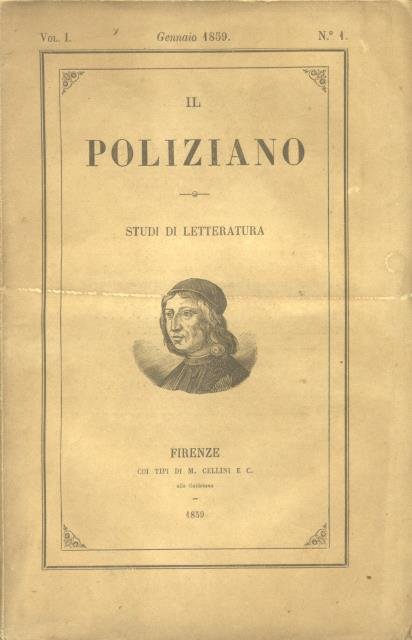 IL POLIZIANO. Studi di letteratura. Tutto il pubblicato.