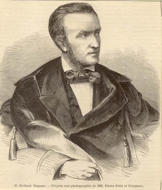 Incisione originale raffigurante il musicista Richard Wagner, "d'après une photopraphie …