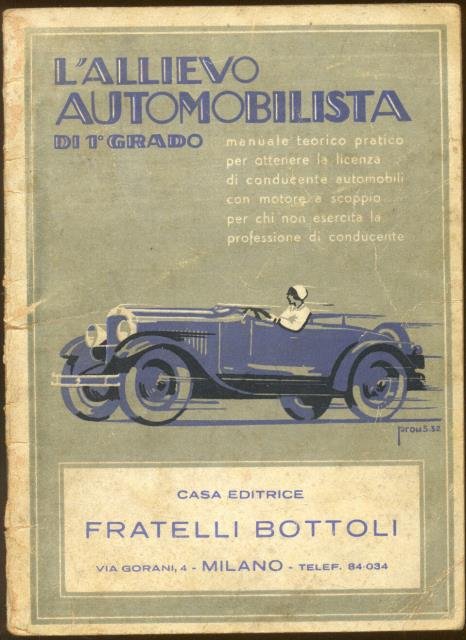 L'ALLIEVO AUTOMOBILISTA DI 1° GRADO. Manuale teorico - pratico per …
