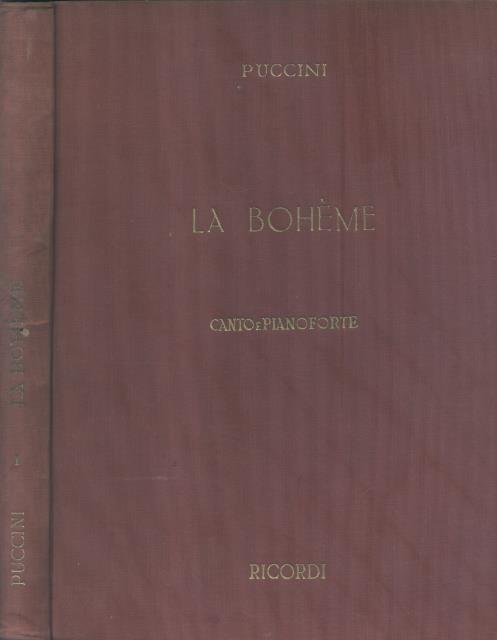 LA BOHÈME (1896). Quattro quadri di Giuseppe Giacosa e Luigi …