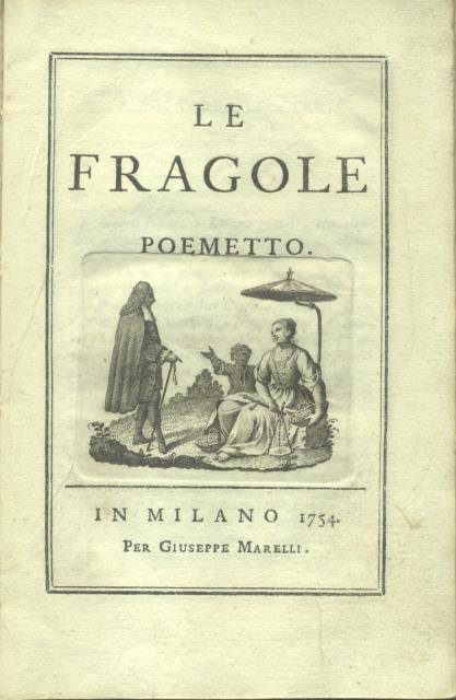 LE FRAGOLE. Poemetto.