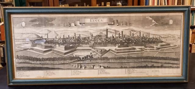 LUCCA. Veduta panoramica della Città presa da Nord. 1740 circa.