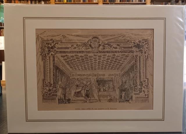 OTELLO DI GIUSEPPE VERDI. Scena dell'atto IV. Xilografia tratta da …