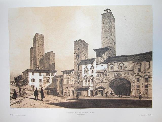 PLACE PUBLIQUE ET PRETOIRE A SAN GEMINIANO. Riproduzione tratta dall'album …