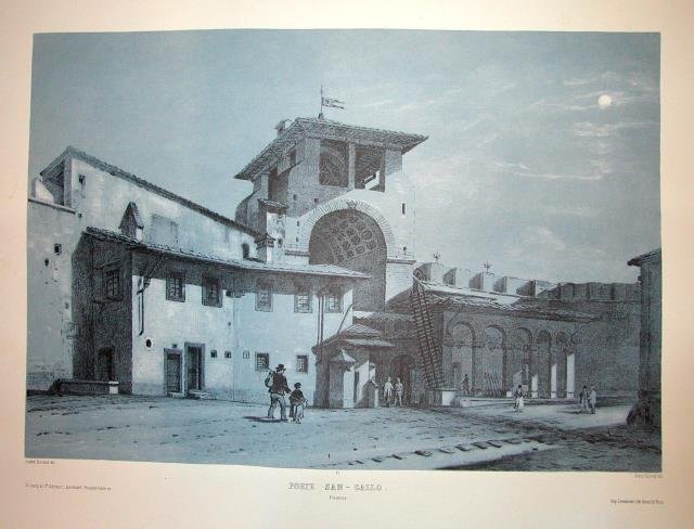 PORTE SAN-GALLO. Firenze. Riproduzione tratta dall'album "La Toscane" di André …