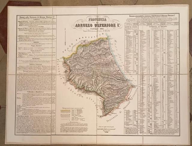 PROVINCIA DI ABRUZZO ULTERIORE 1°. Eseguita sotto la direzione dell'Autore …