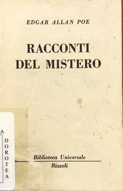 RACCONTI DEL MISTERO.