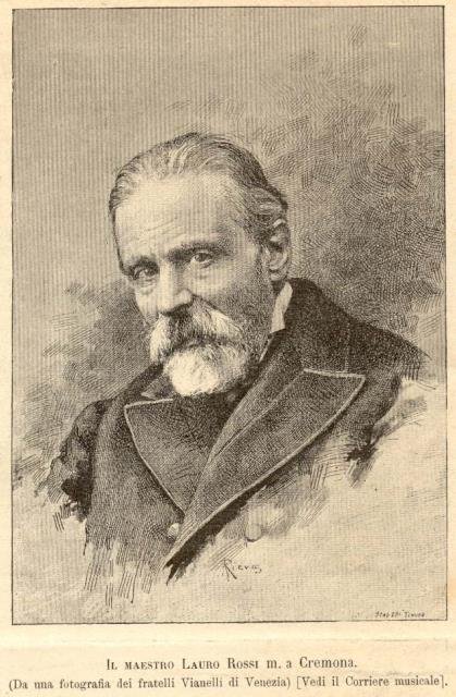 Ritratto del M° Lauro Rossi (Macerata, 1812-1885).