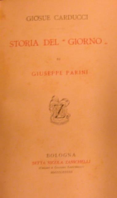 STORIA DEL "GIORNO" DI GIUSEPPE PARINI.