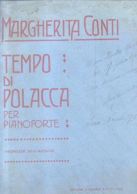 TEMPO DI POLACCA. Per Pianoforte (Pl.n°460).