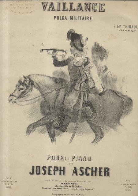 VAILLANCE. Polka militaire pour le Piano (Pl.n°10917).