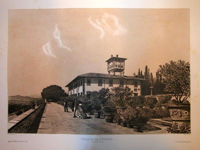 VILLA DE LA PETRAJA. Environs de Firenze. Riproduzione tratta dall'album …