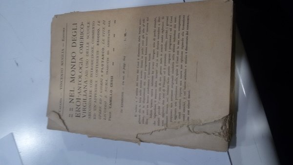 Quadro storico della Letteratura Greca ad uso dei Licei Classici