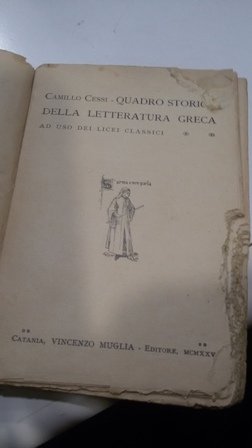 Quadro storico della Letteratura Greca ad uso dei Licei Classici