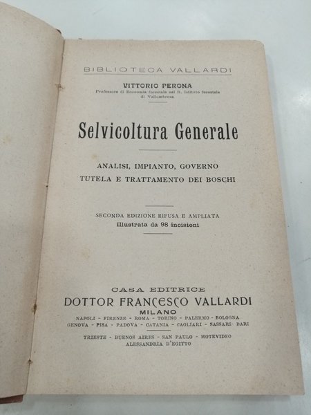 Selvicoltura Generale