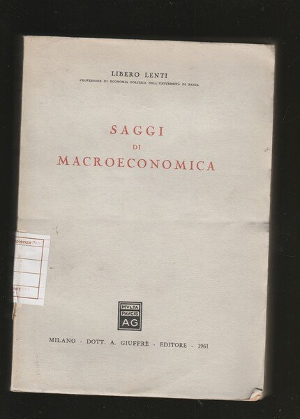 Saggi di Macroeconomica.
