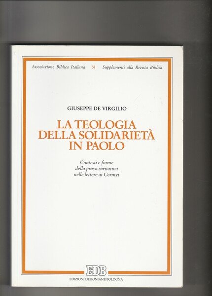 La teologia della solidarietà in Paolo. Contesti e forme della …
