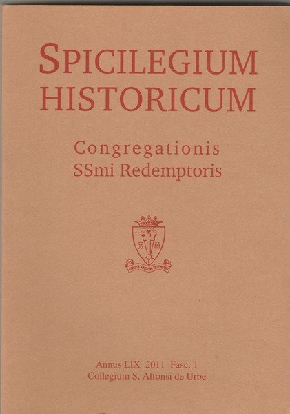 Spicilegium Historicum. Congregationis Ssmi Redemptoris. Fasc. I