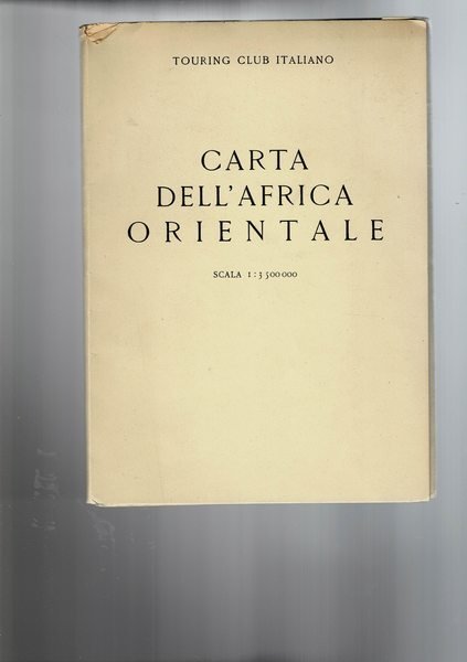 carta dell'Africa Orientale scala 1: 3.500.000. Eritrea, Etiopia (Abissinia), Somalia Cm. 60 X 82