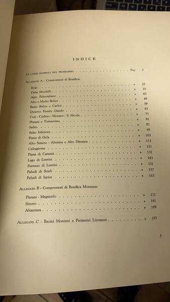 Programma dodecennale degli interventi nel settore dell'agricoltura vol. VIII° Sicilia.