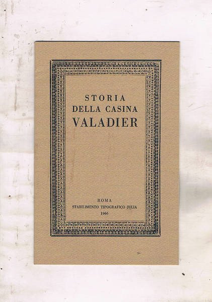 Storia della Casina Valadier. Estratto.