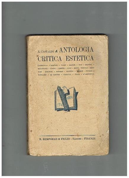 Antologia critica estetica. (Aristotele, Longino, Tasso, Galilei, Vico, Gravina, Metastasio, … | Immagine principale