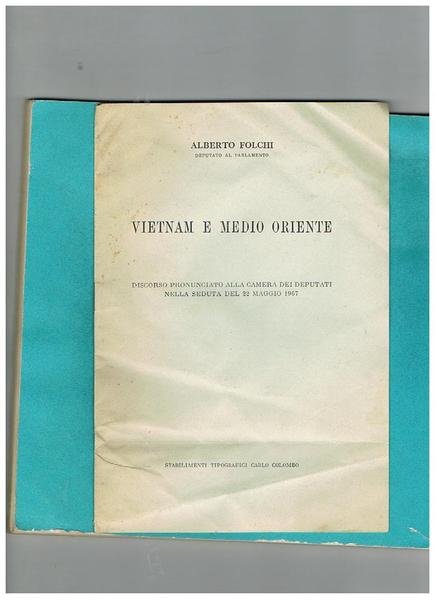 Vietnam e Medio Oriente. Discorso pronunciato alla Camera dei Deputati … | Immagine principale