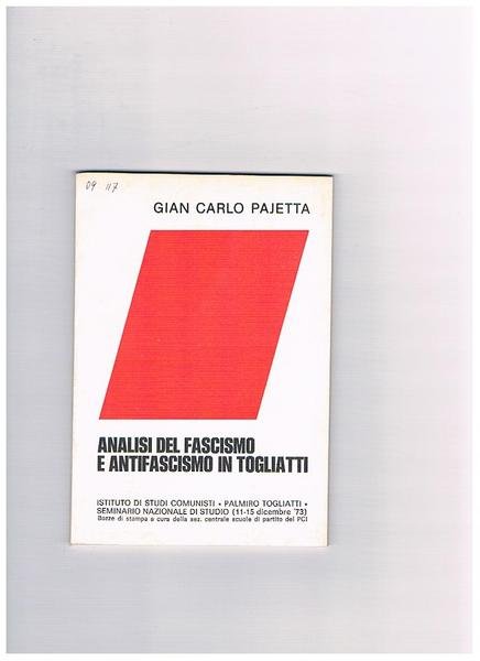 Analisi del fascismo e antifascismo in Togliatti.
