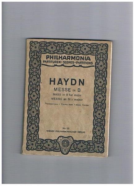 Messe in B; messe en Si b majeur; mass in …