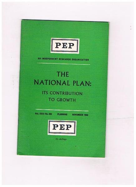 The National Plan: its contribution to growth. Vol. XXXI n° …