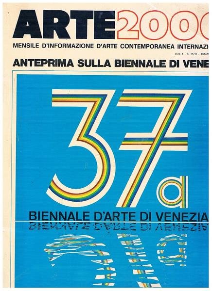 Arte 2000 mensile d'informazione d'arte contemporanea internazionale anno 3° n° …