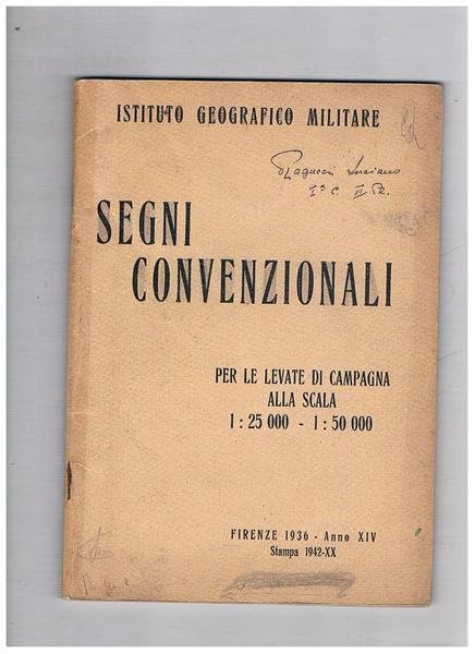 Segni convenzionali per le levate di campagna alla scala 1: …
