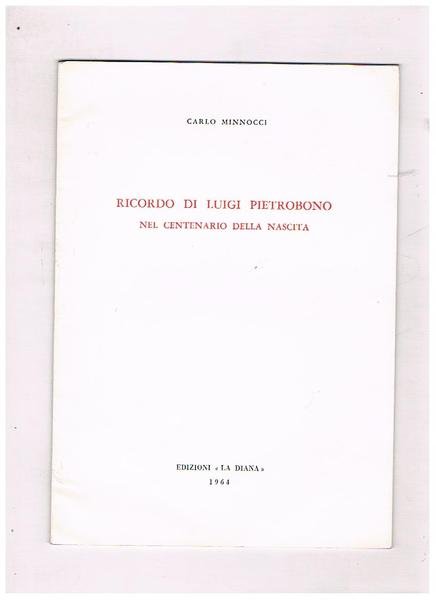 Ricordo di Luigi Pietrobono nel centenario della nascita. (Estratto dal … | Immagine principale