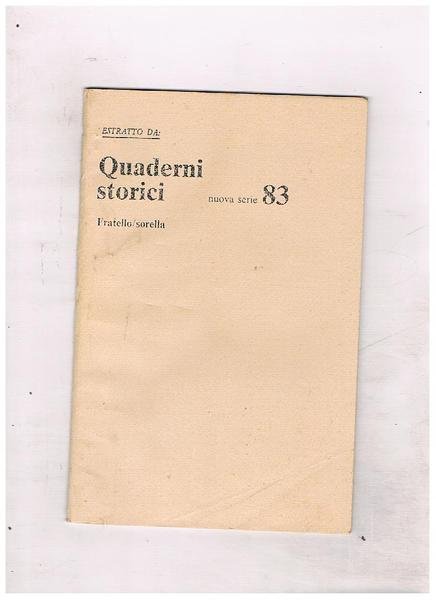 Una lettera a settimana, Geronima Verelli Malatesta al signor fratello …