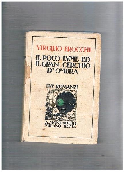 Il poco lume ed il grand cerchio d'ombra. Prima edizione.