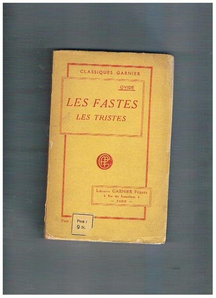 Les fastes les tristes, traductoin pam mm. Th Burette et …