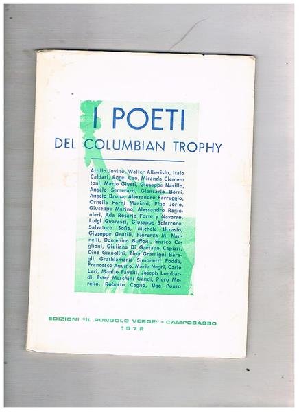 I poeti del Columbian Trophy. I vincitori del VII° italian …