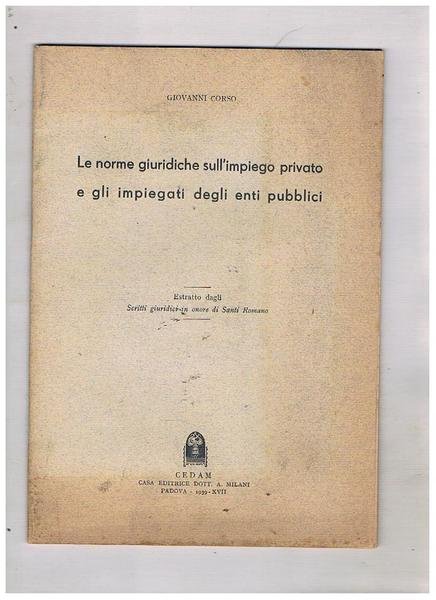 Le norme giuridiche sull'impiego privato e gli impiegati degli anti …