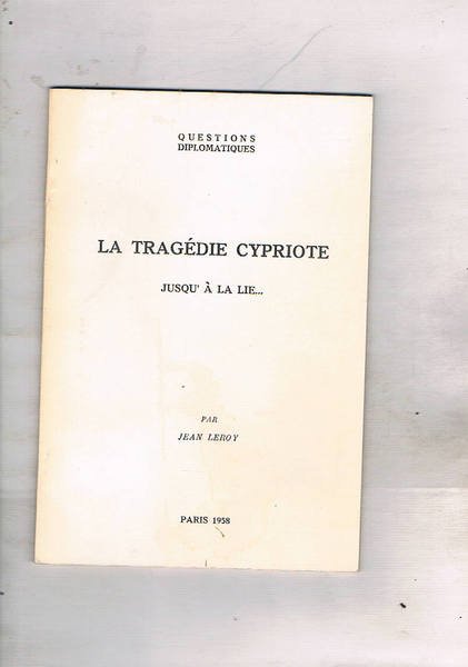 La tragédie cypriote jusqu'à la lie…